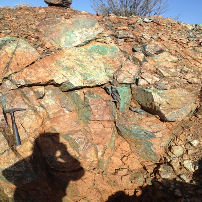 Copper site in Jervois-Dulcie Project area
